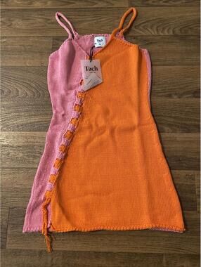 womens tach clothing mini crochet dress size xs